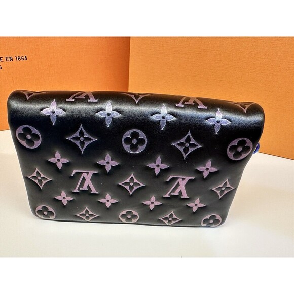 NIB Louis Vuitton Pouchette Coussin Ski Black Holographic M82746 💯% Authentic - Picture 6 of 16